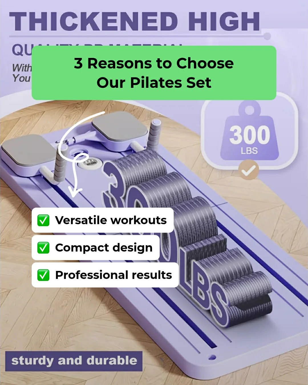 6 in 1 Multi-Purpose Foldable Pilates Reformer Board Set