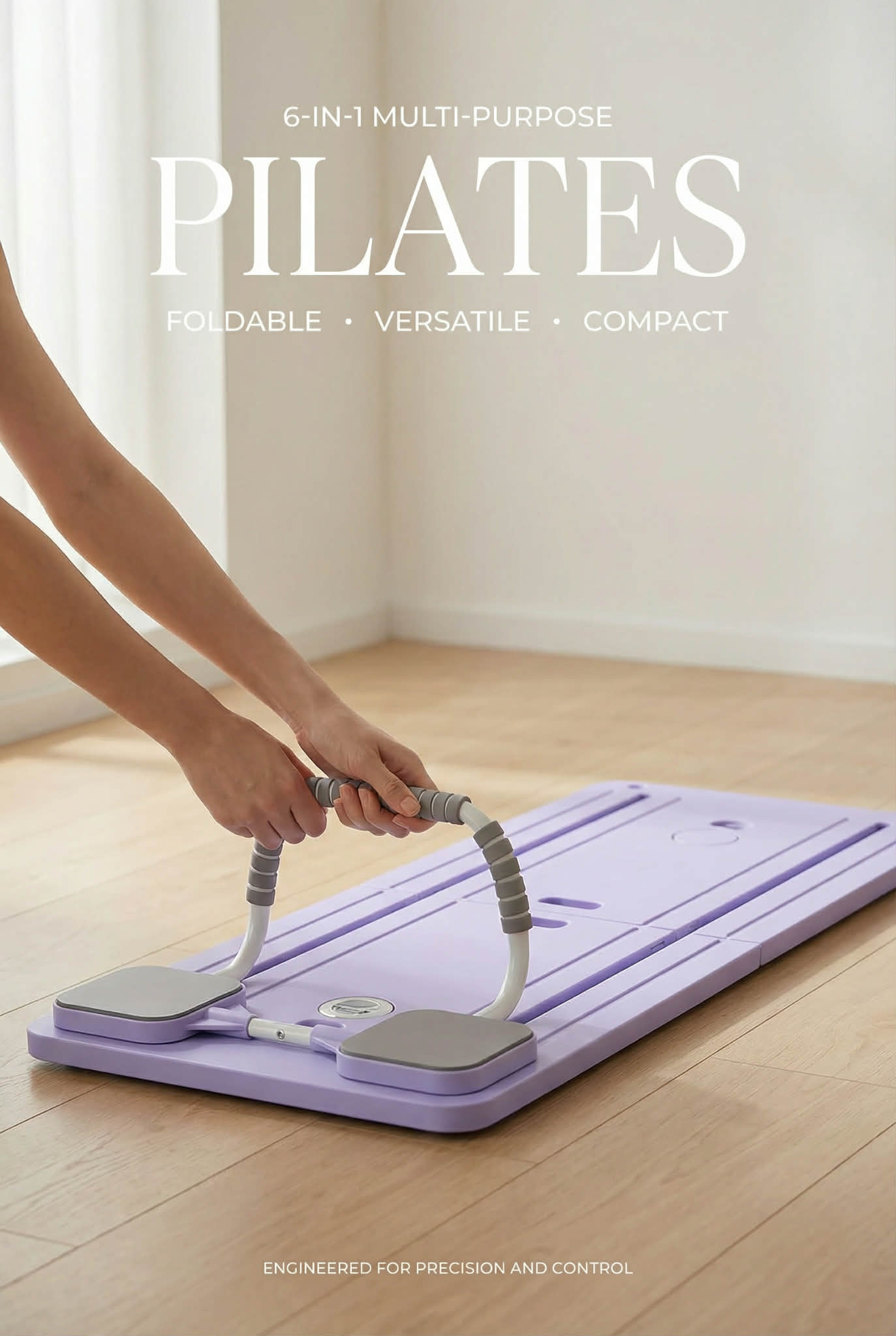 6 in 1 Multi-Purpose Foldable Pilates Reformer Board Set