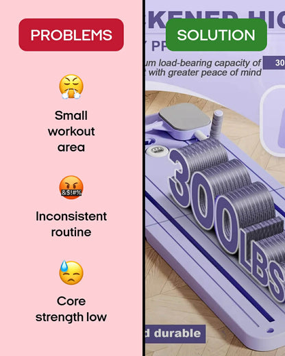 6 in 1 Multi-Purpose Foldable Pilates Reformer Board Set