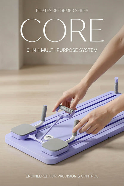 6 in 1 Multi-Purpose Foldable Pilates Reformer Board Set